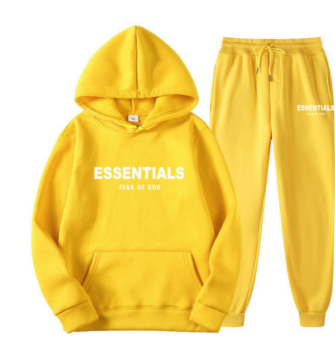 Fear Of God Essentials Yellow+White Tracksuit