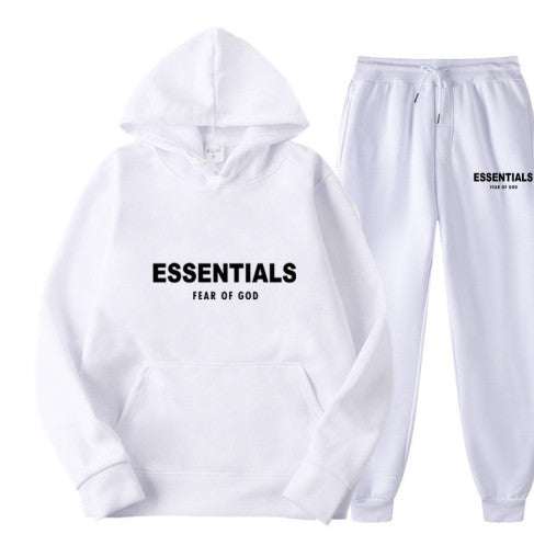 Fear Of God Essentials White+Black Tracksuit