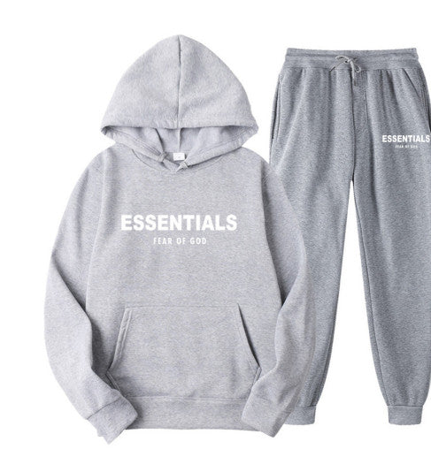 Fear Of God Essentials Light Grey+White Tracksuit