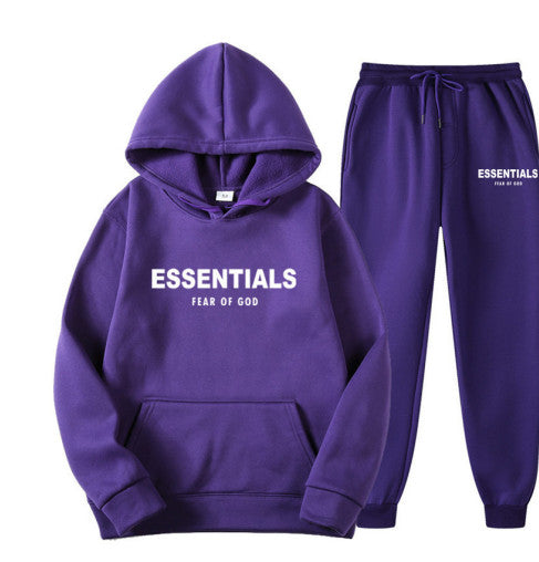 Fear Of God Essentials Purple+White Tracksuit