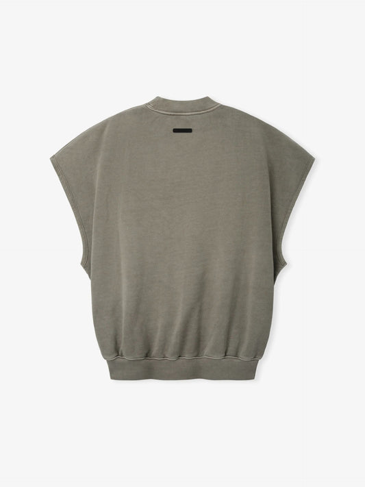 Relaxed Fleece Cutoff Sweatshirt