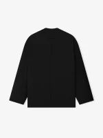 Easy Care Wool Relaxed Lapelless Jacket