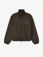 Suede Fleece Signature Modern Track Jacket W Piping