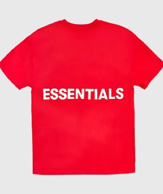 Fear of God Essentials Graphic T-Shirt Red