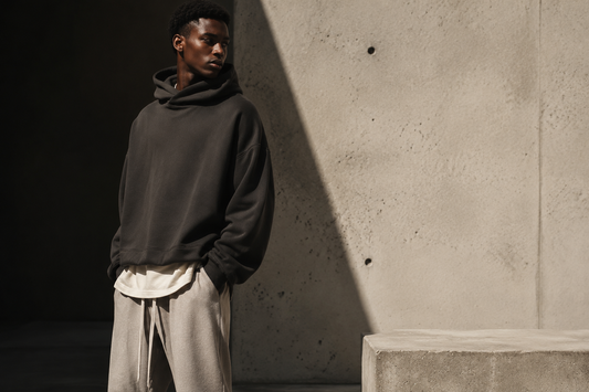 How to Style Fear of God Essentials Hoodies editorial image