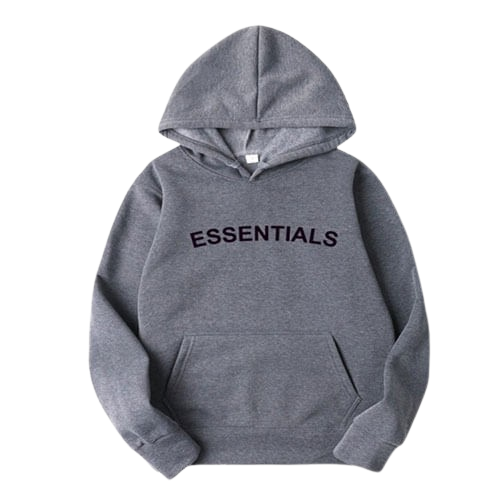 Essentials Casual Pullover Grey Hoodie