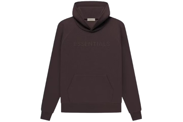 Fear of God Essentials Waffle Raglan Hoodie Plum