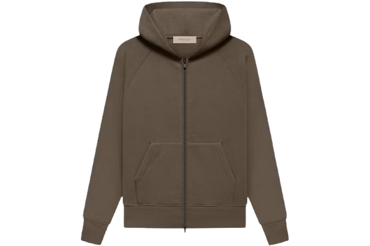 Fear of God Essentials Fullzip Hoodie Wood