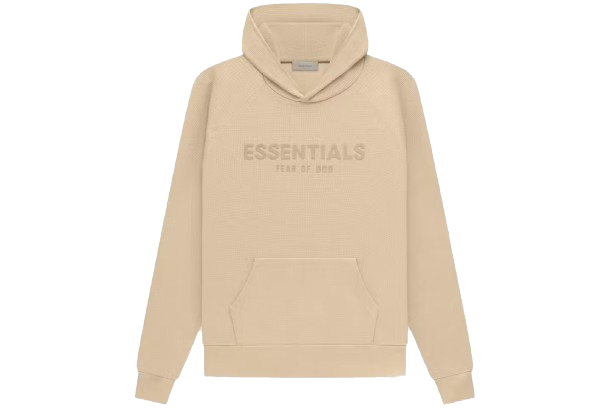 Fear of God Essentials Waffle Raglan Hoodie Sand