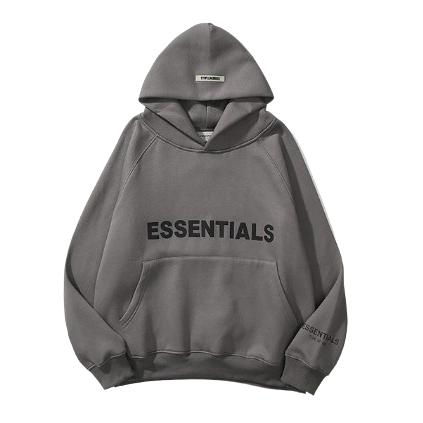 Dark Grey Essentials Hoodie Men Women