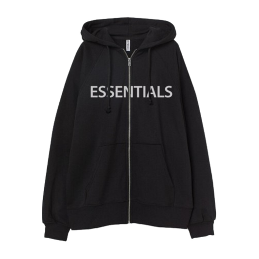 Essentials Oversized Zip Through Hoodie