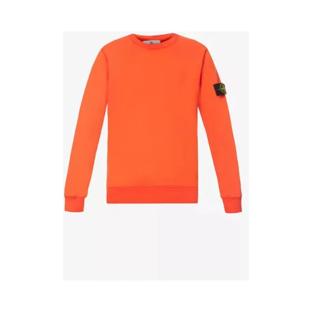 ORANGE RED Logo Relaxed Fit Cotton sweatshirt