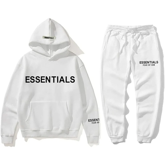 Fear Of God Essentials White Tracksuit