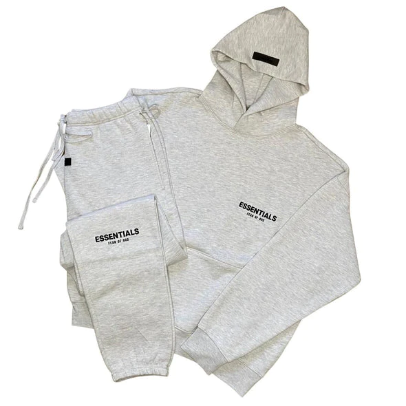 FEAR OF GOD ESSENTIALS LIGHT HEATHER TRACKSUIT