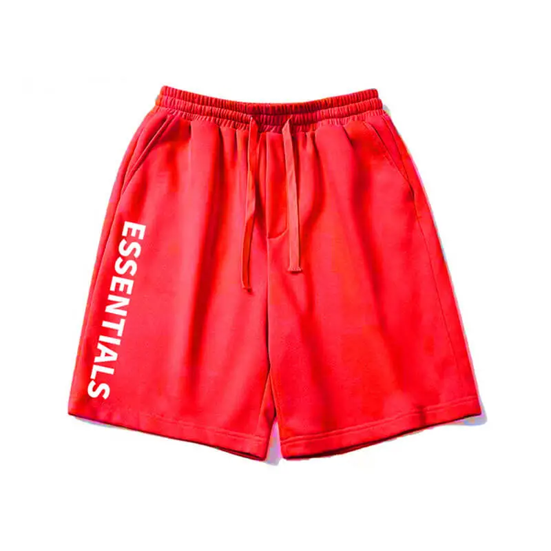 Red Essentials Fear Of God Shorts