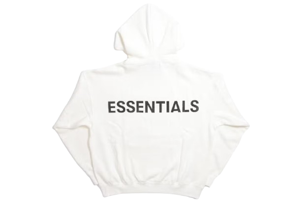 Fear of God Essentials 3M Logo Pullover Hoodie White