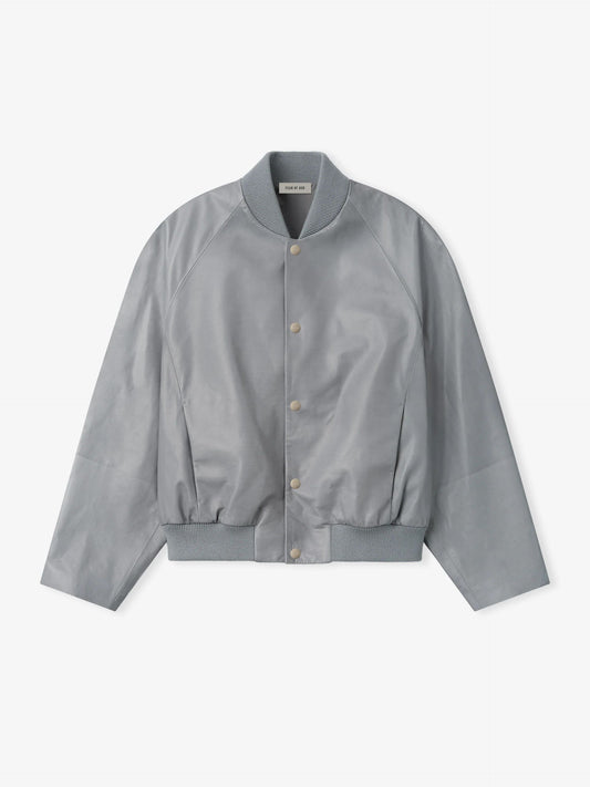 Leather 9 Raglan Bomber Jacket