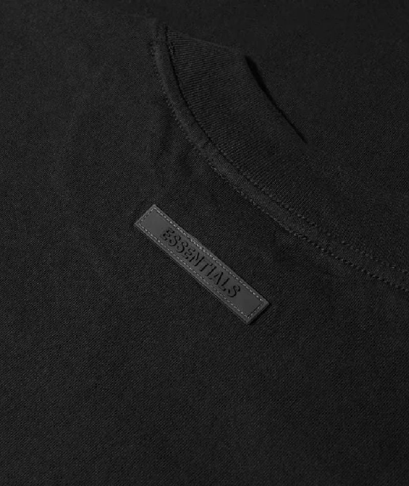 Essentials Long Sleeve Polo Sweatshirt Black