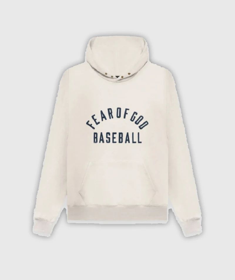 Fear Of God Baseball Hoodie Cream