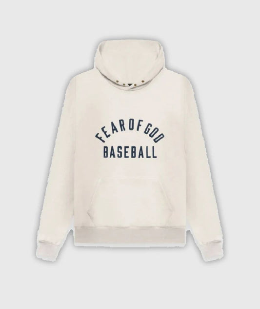 Fear Of God Baseball Hoodie Cream