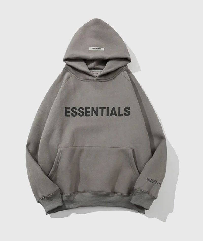 ESSENTIALS Oversized Hoodie Grey