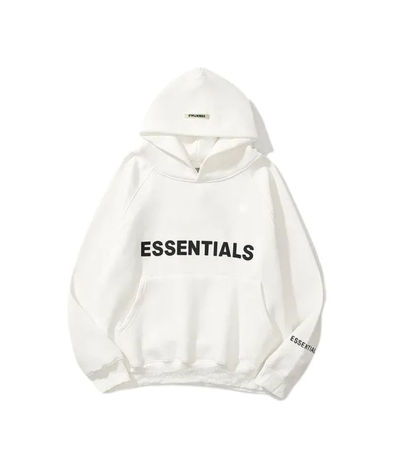 ESSENTIALS Oversized Hoodie White