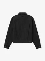 Textured Nylon Trucker Jacket
