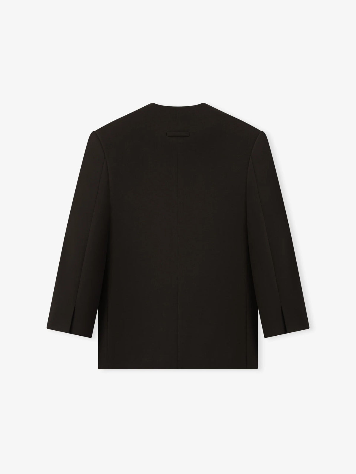 Double Weave Wool Crewneck Jacket