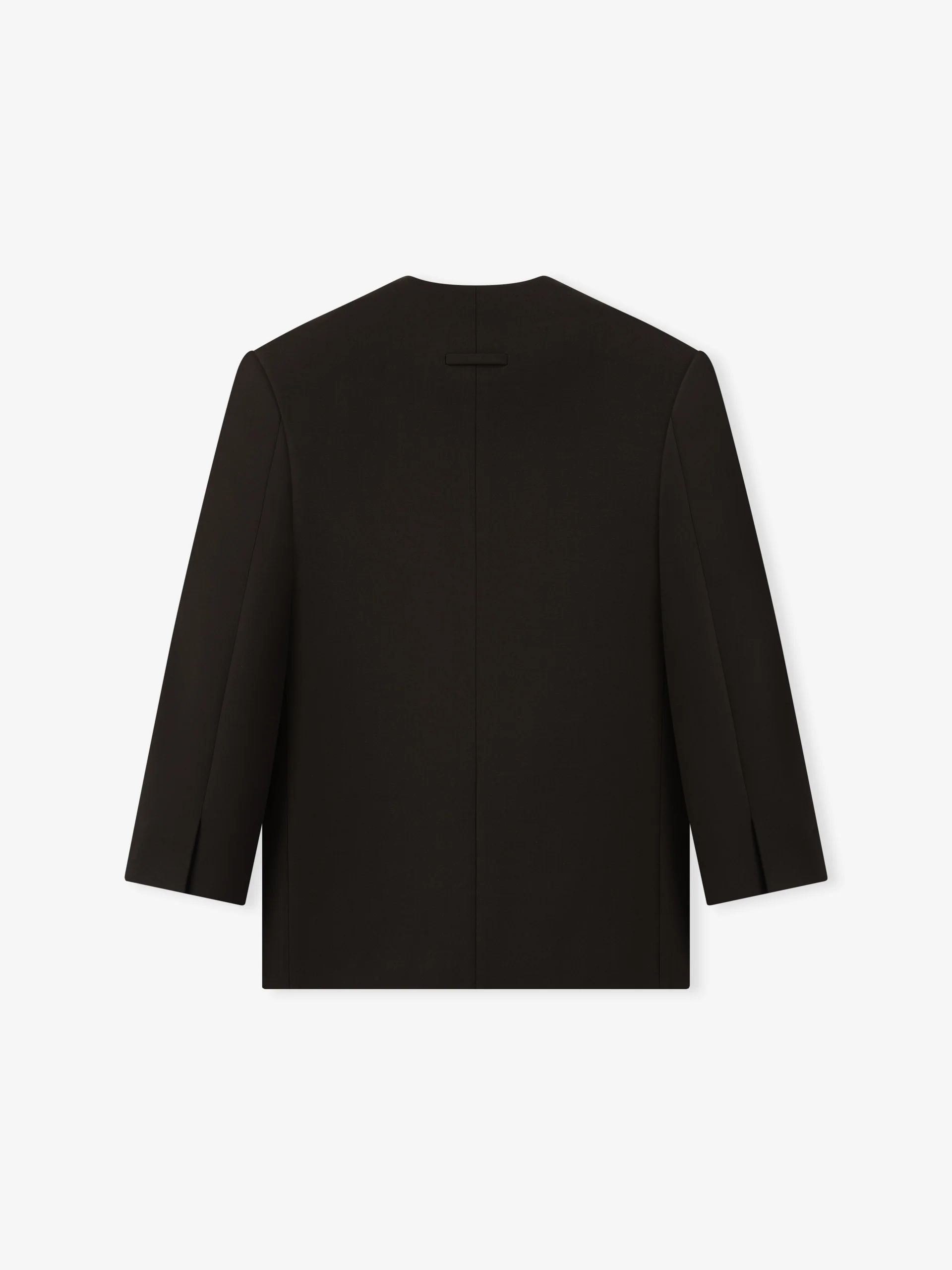 Double Weave Wool Crewneck Jacket
