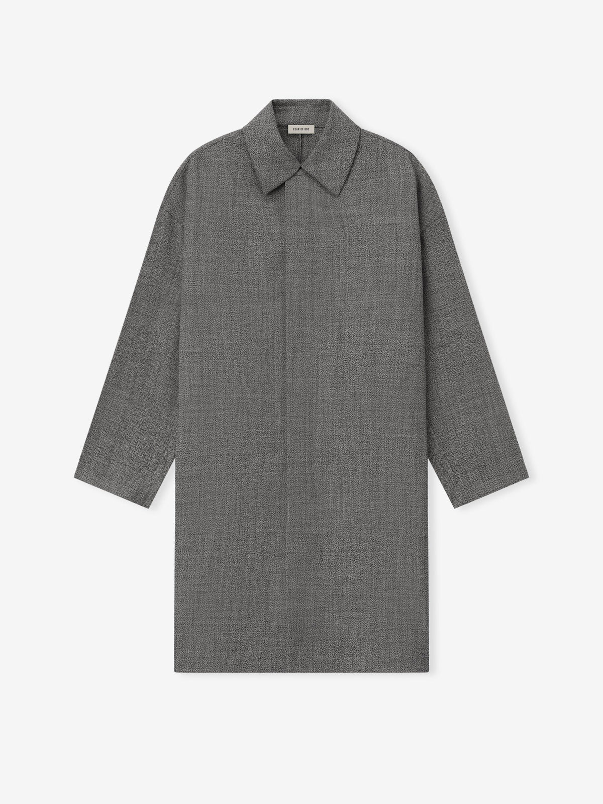 Mouline Wool Relaxed Trench Coat