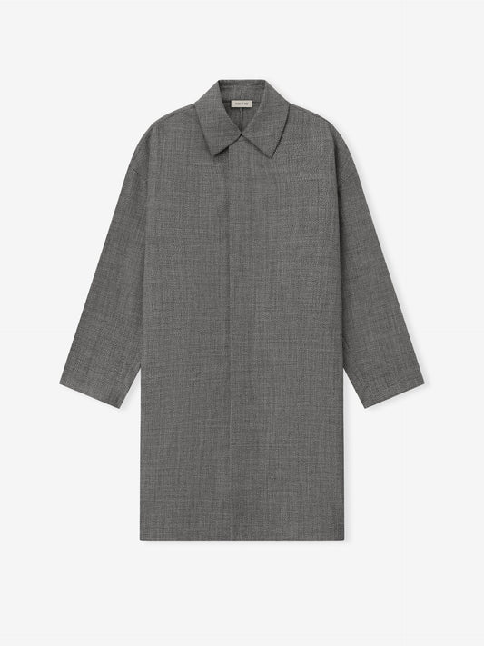 Mouline Wool Relaxed Trench Coat