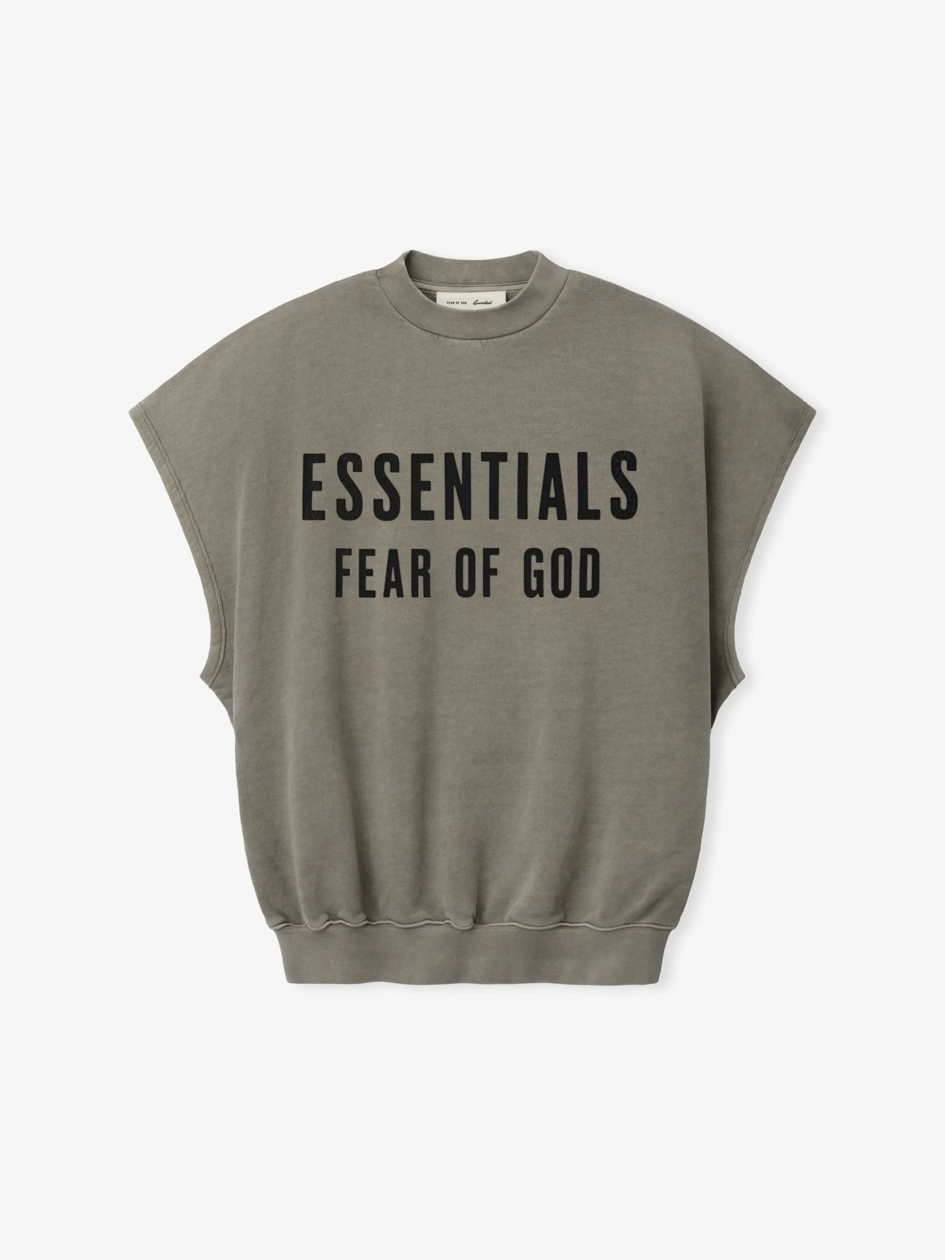 Relaxed Fleece Cutoff Sweatshirt