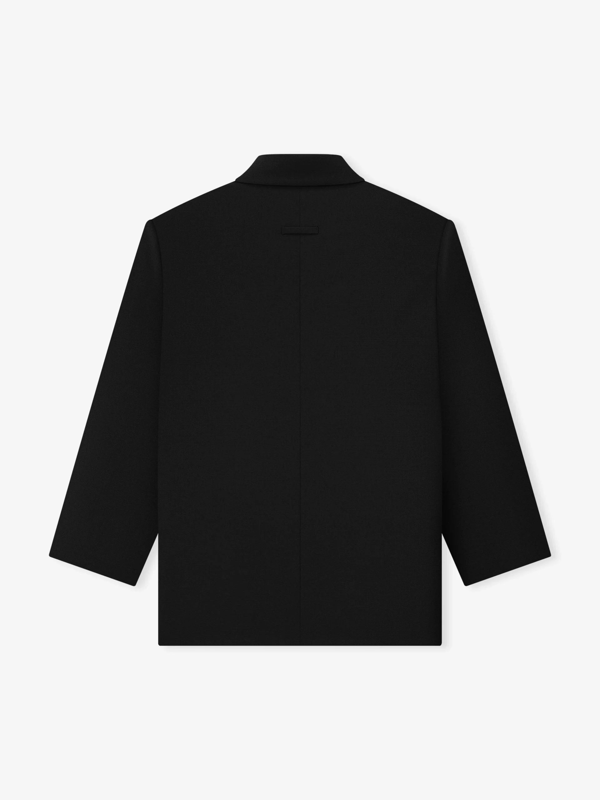 Wool Ripstop Relaxed Long Jacket