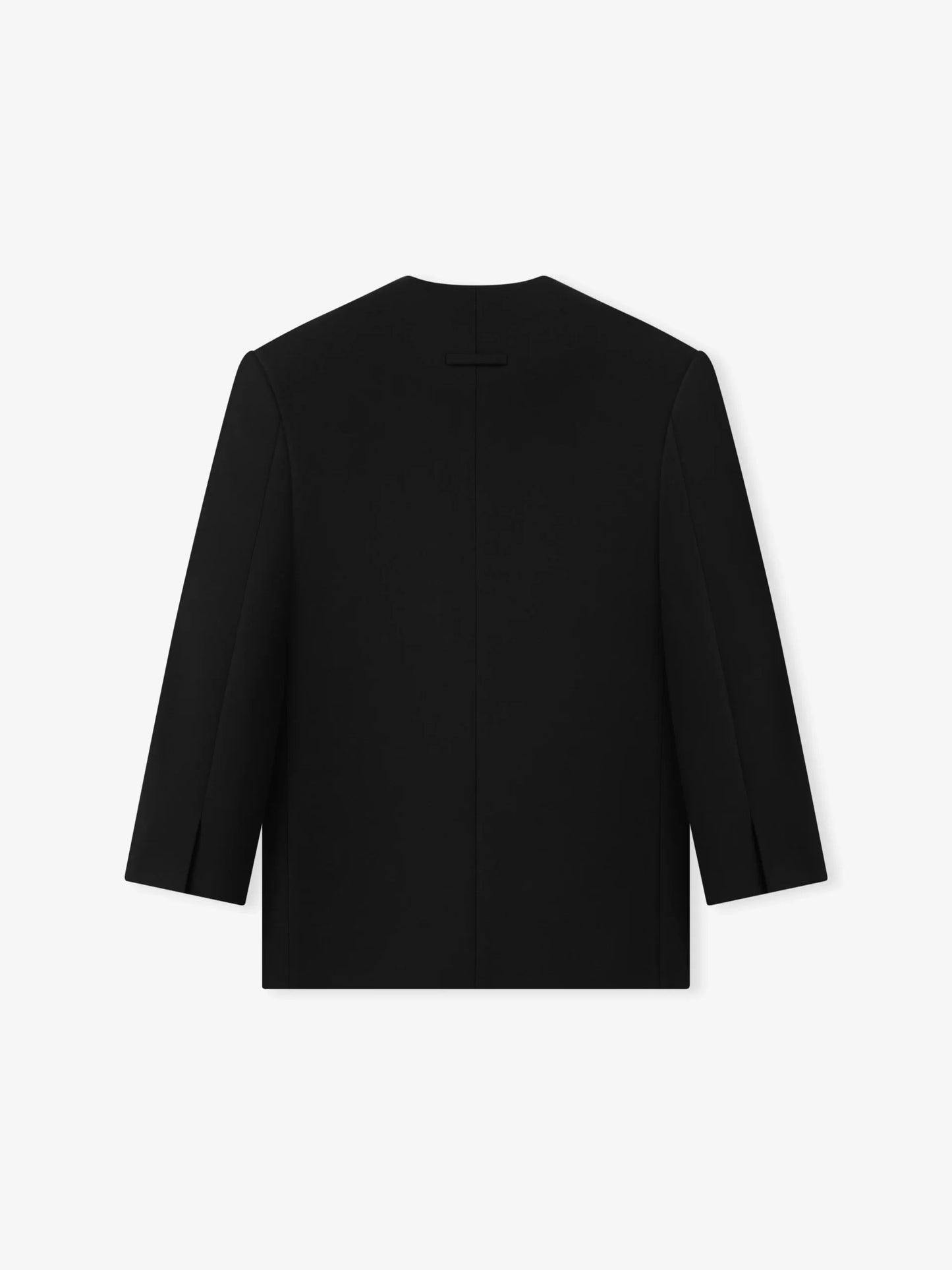 Double Weave Wool Crewneck Jacket