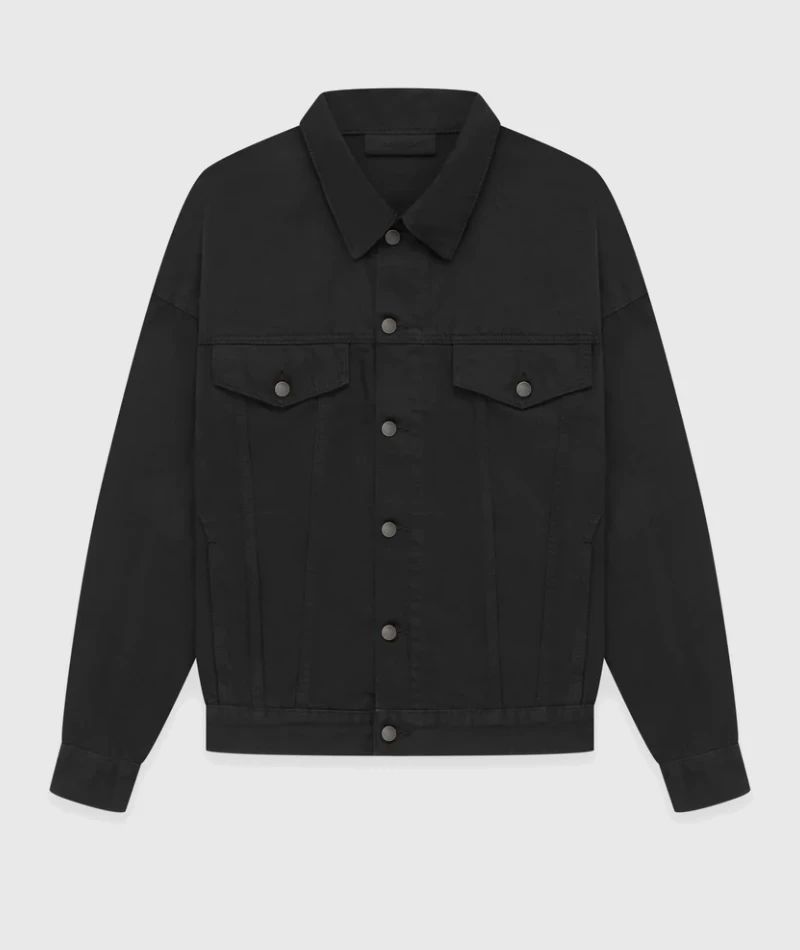 Essentials Fear of God Denim Jacket Jet Black