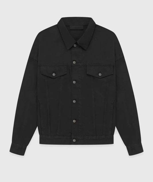 Essentials Fear of God Denim Jacket Jet Black