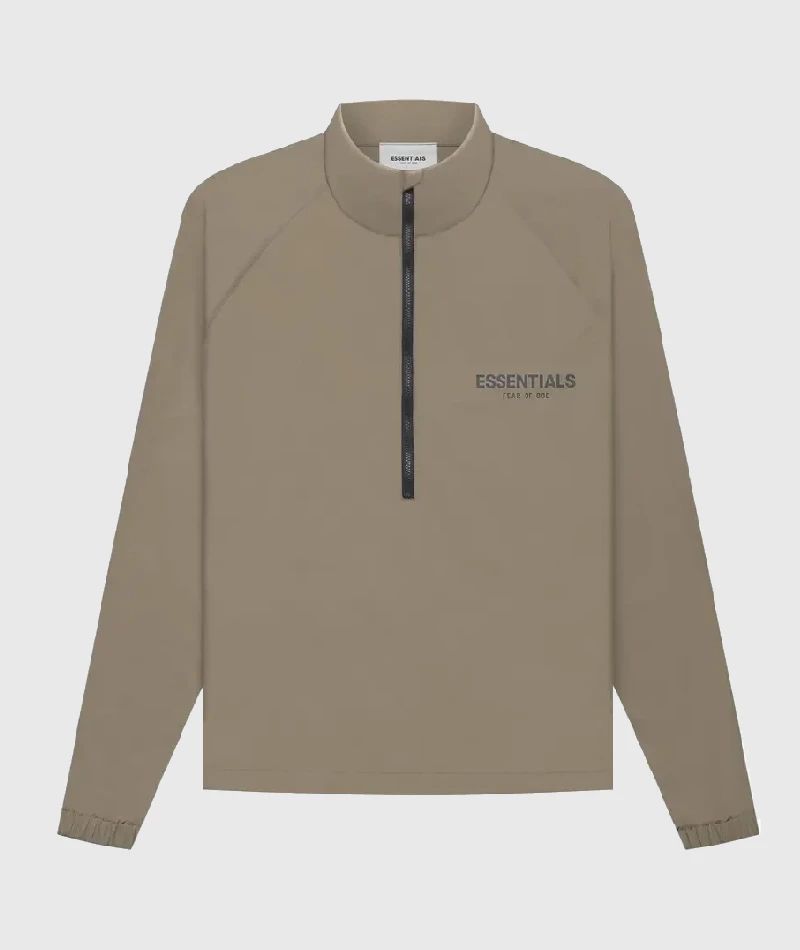 Essentials Summer Half Zip Track Jacket Harvest