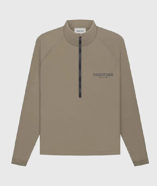 Essentials Summer Half Zip Track Jacket Harvest