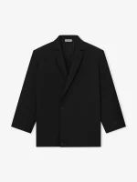 Wool Ripstop Relaxed Long Jacket