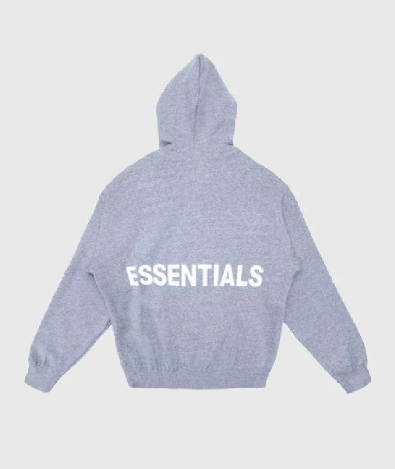 Fear of God Essentials Graphic Pullover Hoodie Grey