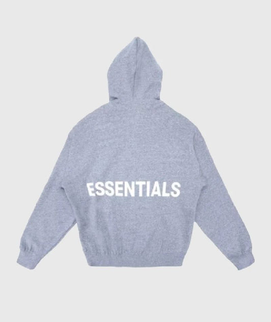 Fear of God Essentials Graphic Pullover Hoodie Grey