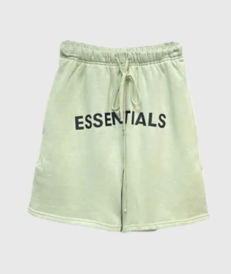 Fear of God Essentials Logo Shorts Green