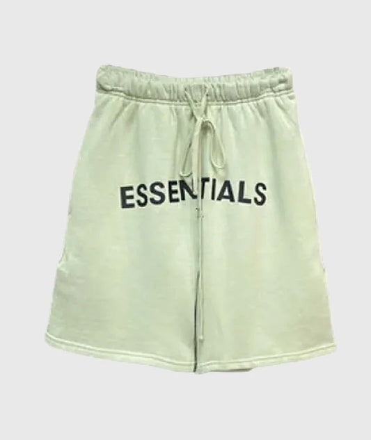 Fear of God Essentials Logo Shorts Green