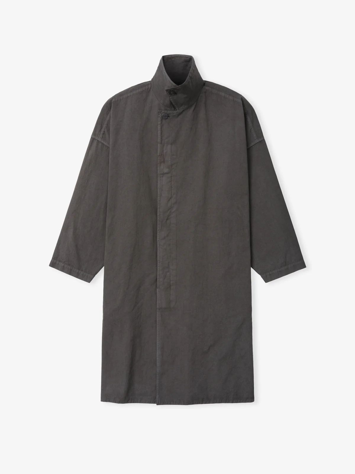 Garment-Dyed Cropped Sleeve Car Coat
