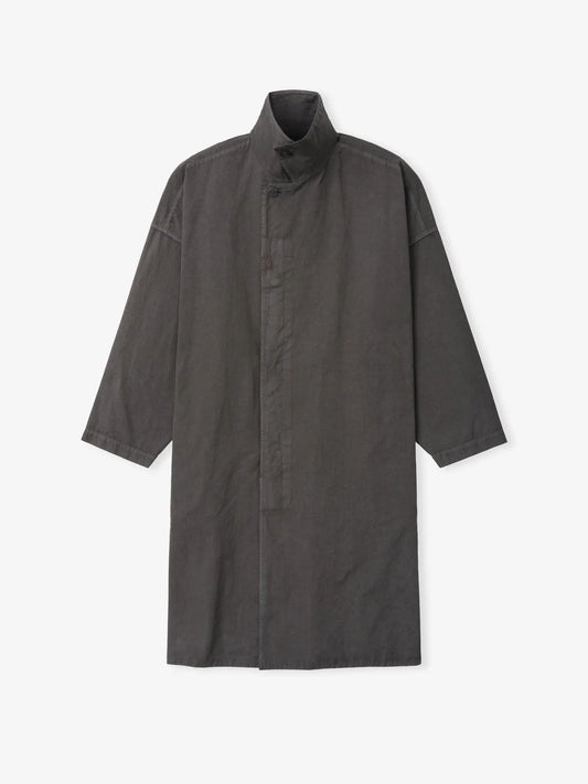 Garment-Dyed Cropped Sleeve Car Coat