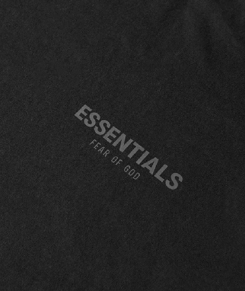 Essentials Long Sleeve Polo Sweatshirt Black
