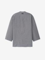 Wool Linen Collarless Sport Jacket