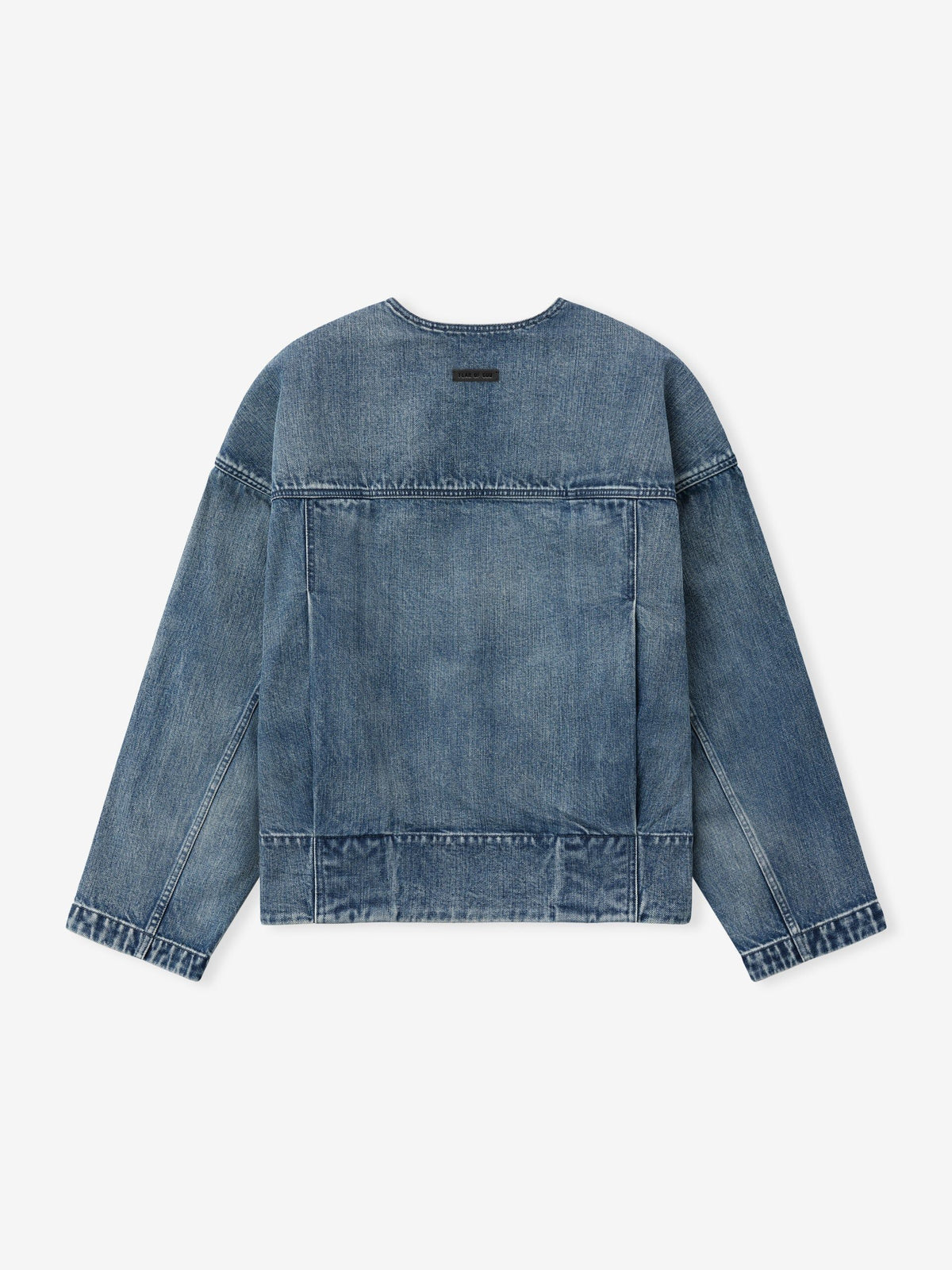 Denim Lapelless Jacket