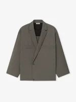 Cotton Wool Oxford Shirt Jacket