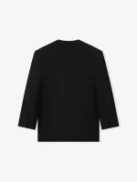 Double Weave Wool Crewneck Jacket